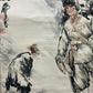 An Exquisite Chinese Ink Painting Hanging Scroll By Huang Zhou