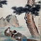 An Exquisite Chinese Ink Painting Hanging Scroll By Wang Xuetao