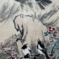 An Exquisite Chinese Ink Painting Hanging Scroll By Wang Xuetao