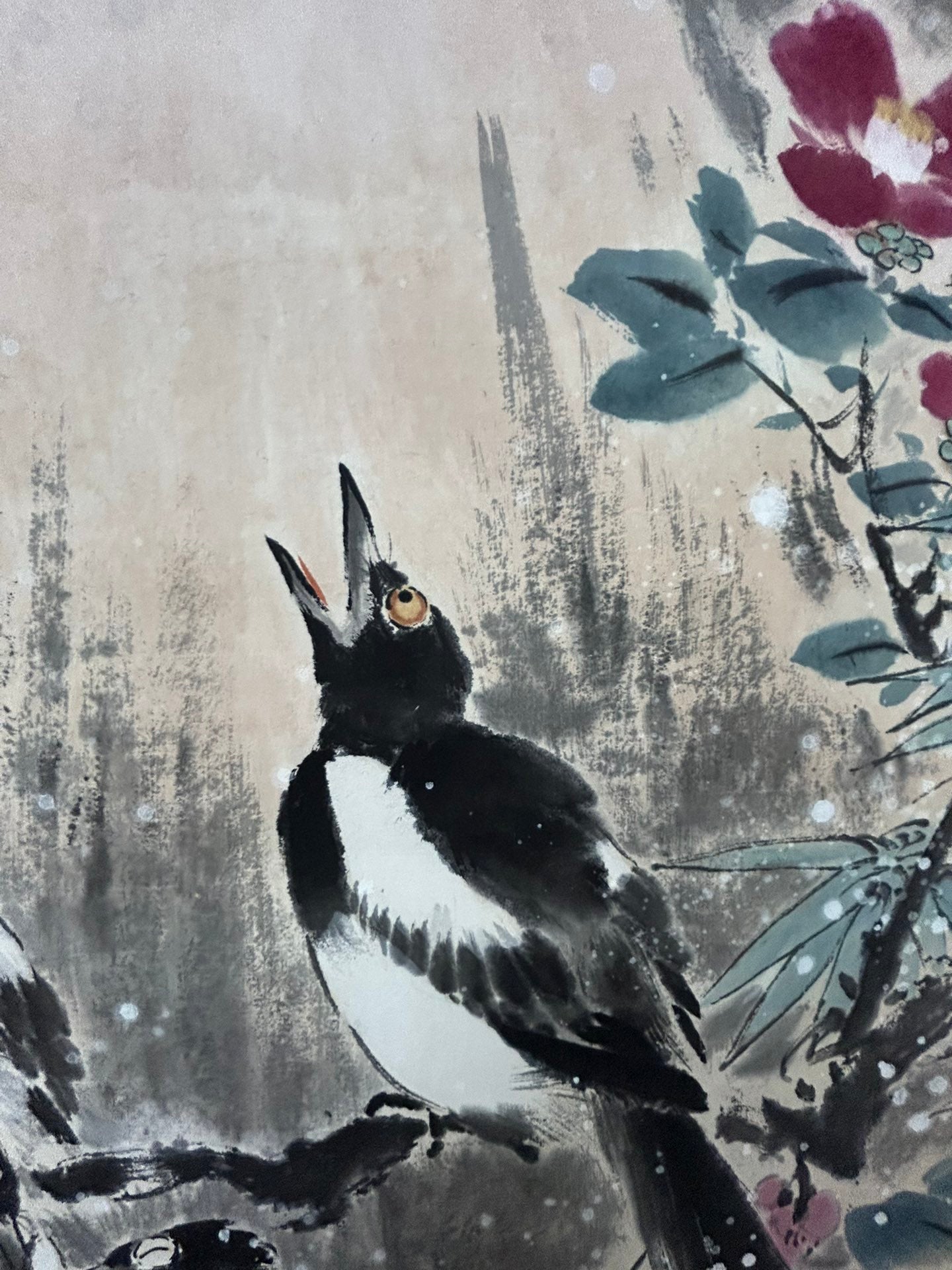 An Exquisite Chinese Ink Painting Hanging Scroll By Wang Xuetao