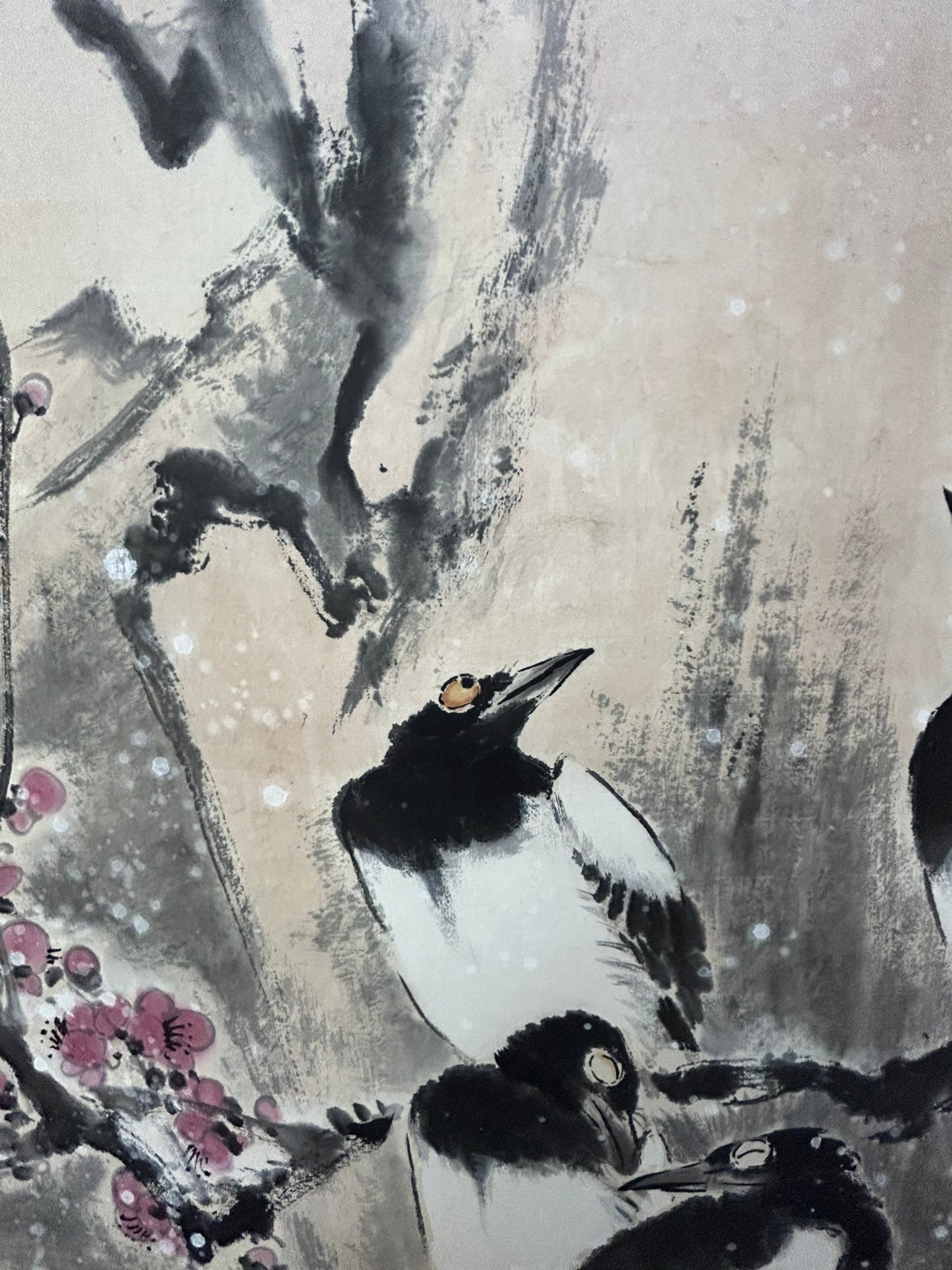 An Exquisite Chinese Ink Painting Hanging Scroll By Wang Xuetao