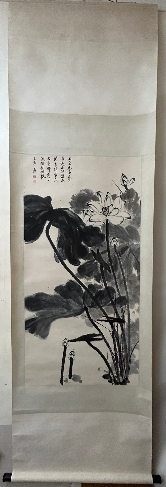 An Exquisite Chinese Ink Painting Hanging Scroll By Zhang Daqian