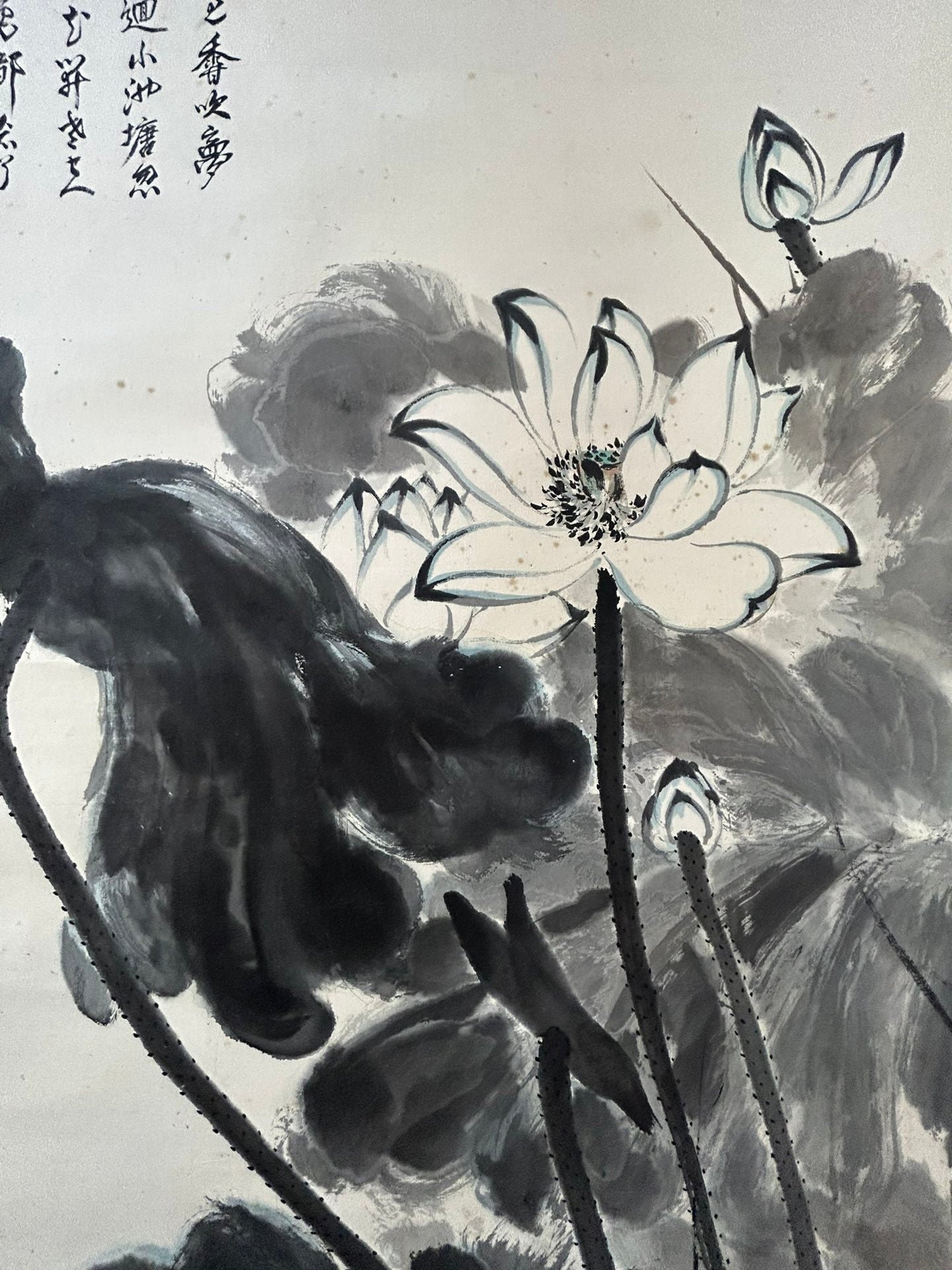 An Exquisite Chinese Ink Painting Hanging Scroll By Zhang Daqian