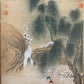 An Exquisite Chinese Ink Painting Hanging Scroll By Chen Mei