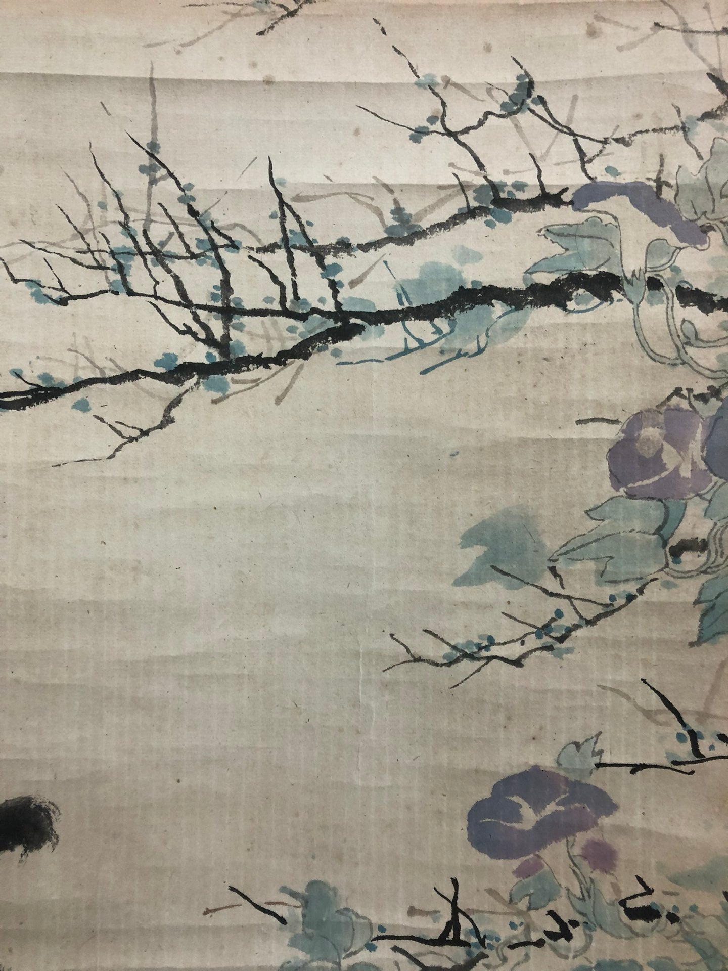 An Exquisite Chinese Ink Painting Hanging Scroll By Xu Beihong