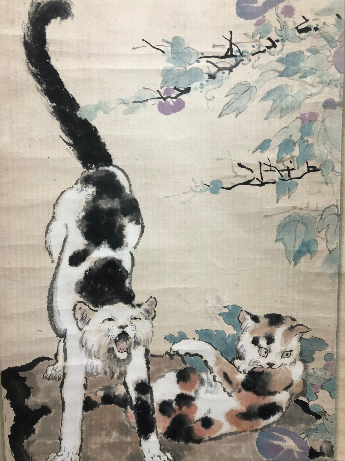 An Exquisite Chinese Ink Painting Hanging Scroll By Xu Beihong