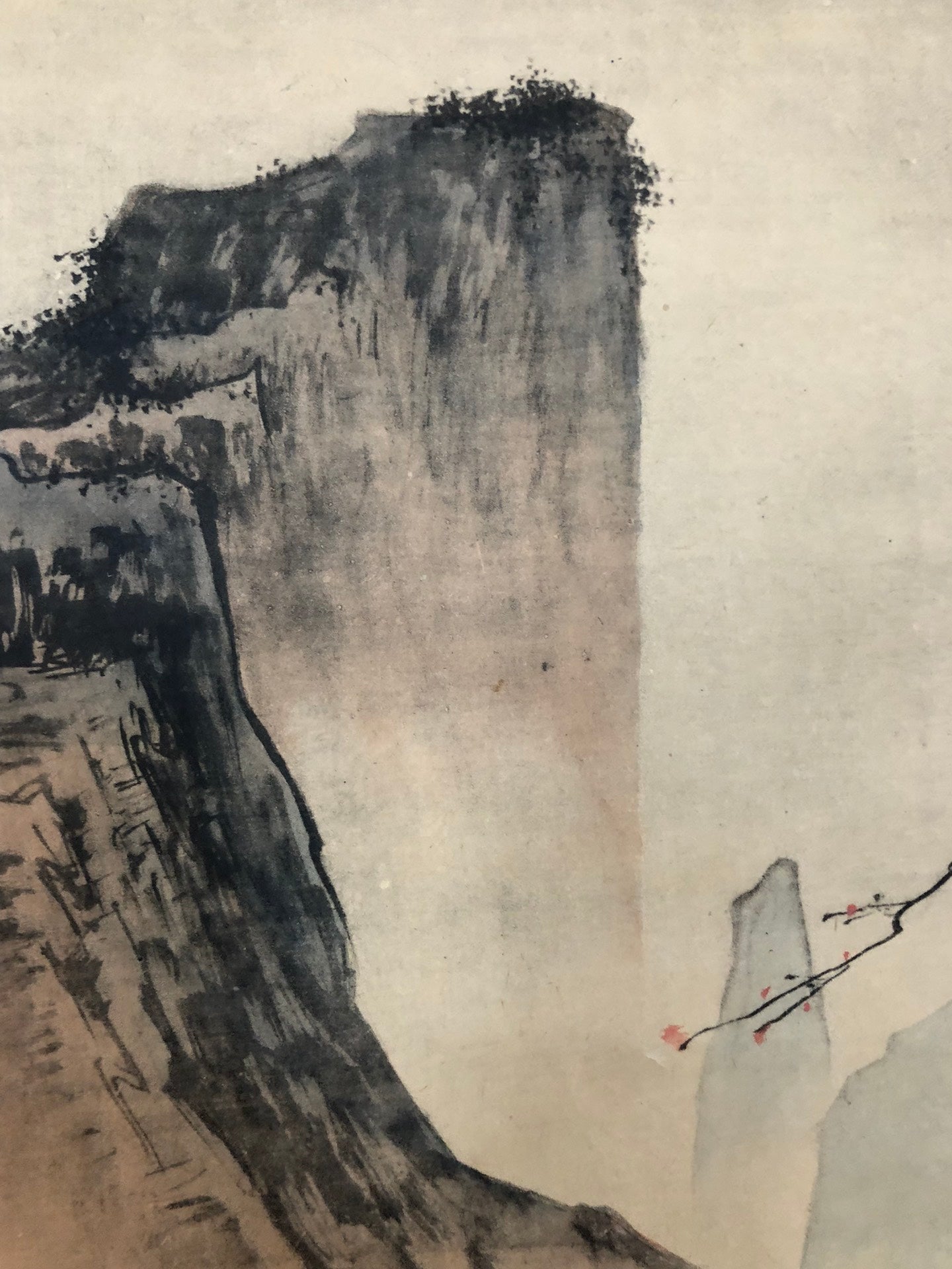 An Excellent Chinese Ink Painting Hanging Scroll By Du Jin