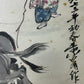 An Excellent Chinese Ink Painting Hanging Scroll By Huang Zhou