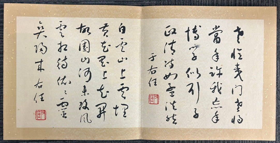 An Excellent Ten-Page Chinese Ink Calligraphy Book By Yu Youren