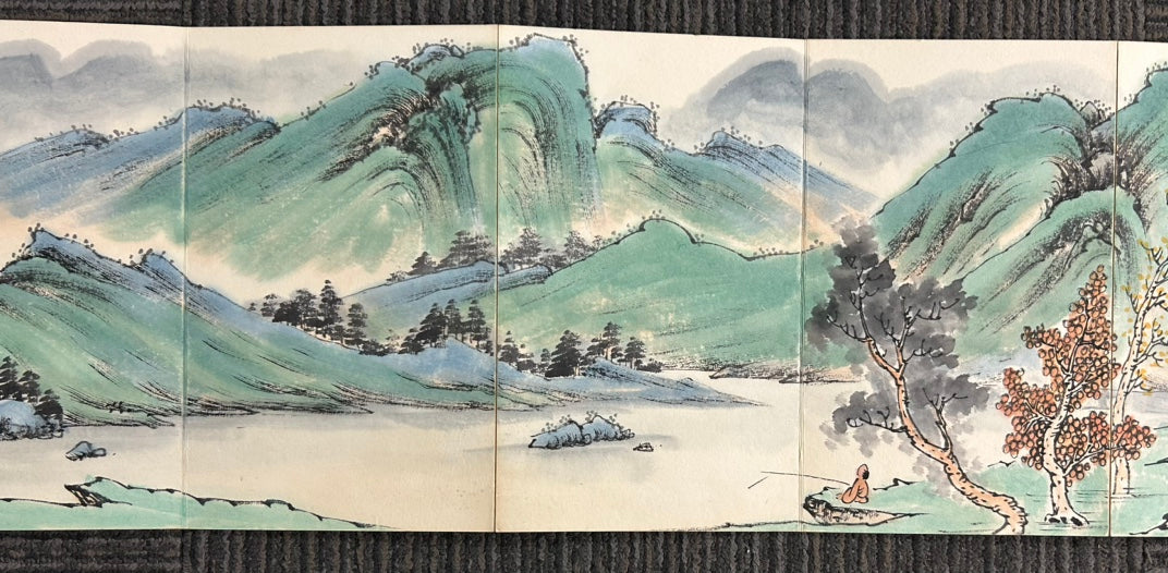 An Excellent Ten-Page Chinese Ink Painting Book By Wang Hui