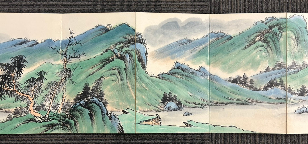 An Excellent Ten-Page Chinese Ink Painting Book By Wang Hui