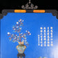 An exquisite zitanwood lacquered and gem-inlaid treasure map hanging screen