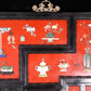 An exquisite zitanwood lacquered and gem-inlaid treasure map hanging screen