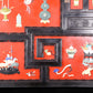 An exquisite zitanwood lacquered and gem-inlaid treasure map hanging screen