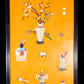 An exquisite zitanwood lacquered and gem-inlaid treasure map hanging screen