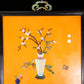 An exquisite zitanwood lacquered and gem-inlaid treasure map hanging screen