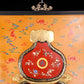 An exquisite zitanwood painted  gourd hanging screen with inlaid gems