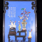 An exquisite zitanwood lacquered and gem-inlaid treasure map hanging screen