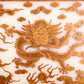 An exquisite zitanwood lacquered table screen with gold floral and dragon patterns