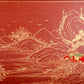 An exquisite huanghuali wood lacquered, gold-embedded, landscape and figure table screen