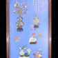 An exquisite huanghuali wood lacquered vase pattern hanging screen