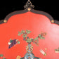 An exquisite zitanwood lacquered vase pattern hanging screen