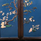 A set of exquisite zitanwood painted four-bar hanging screens inlaid with gems and flowers and birds.