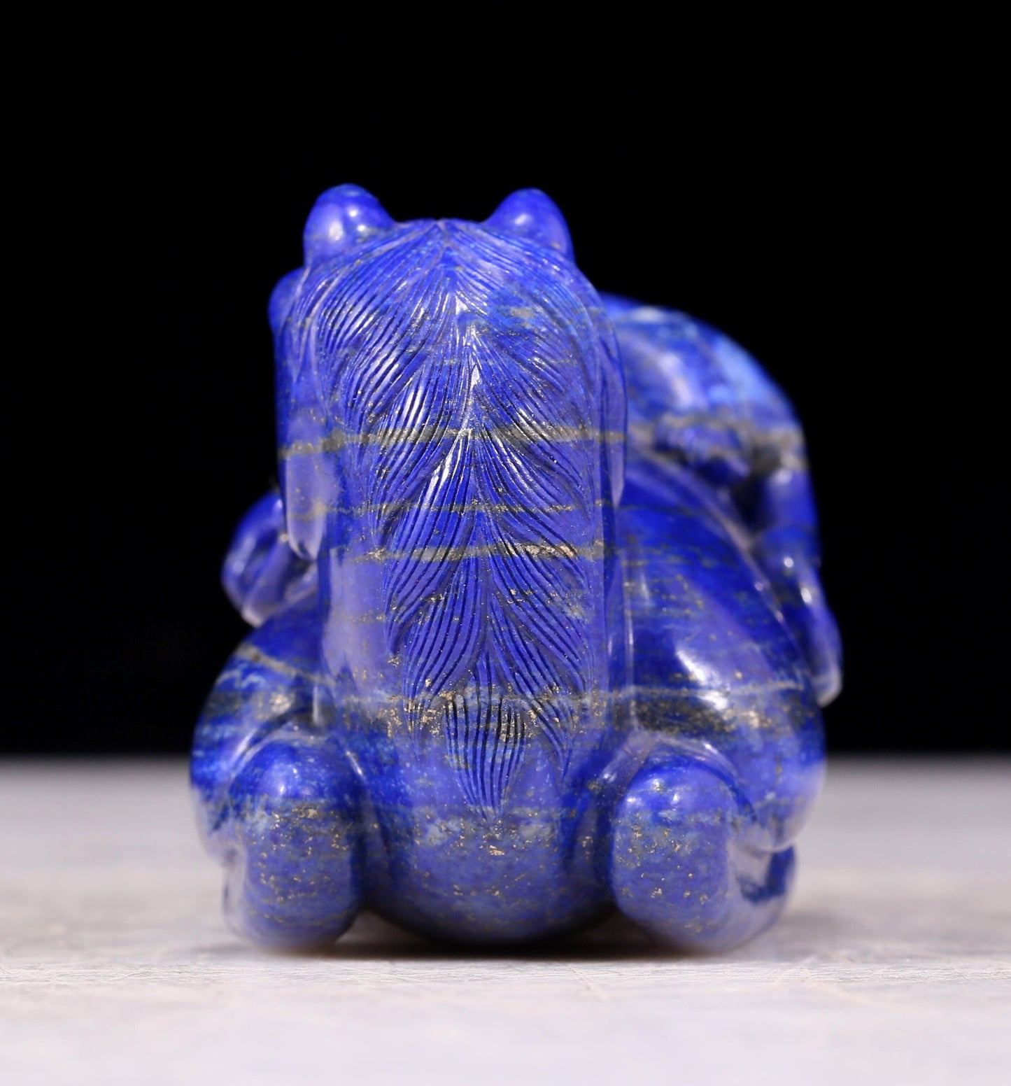 An exquisite lapis lazuli horse ornament