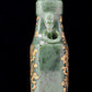 A perfect jasper bottle with golden dragon pattern and elephant ear cap