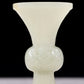 An exquisite white jade bottle with animal mask pattern