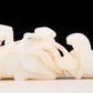 An exquisite white jade double sheep Ruyi ornament