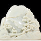 An exquisite white jade landscape figure ornament