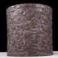 An exquisite zitanwood brush pot with cloud and dragon pattern