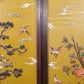 A set of exquisite zitanwood painted four-bar hanging screens inlaid with gems and flowers and birds.