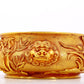 An exquisite gilt bronze animal ear censer with floral patterns