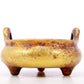 An exquisite gilt bronze censer with double ears and three legs