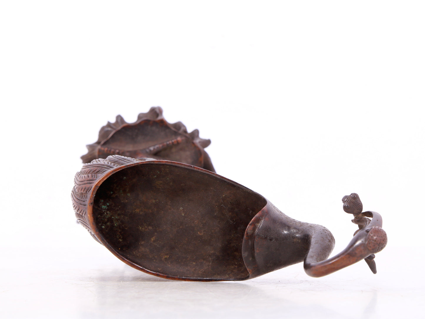 A pair of exquisite bronze crane-shaped censers