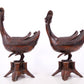 A pair of exquisite bronze duck-shaped boxes