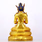 A solemn gilt bronze statue of Bodhisattva