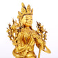 A majestic gilt bronze image of Manjushri Bodhisattva