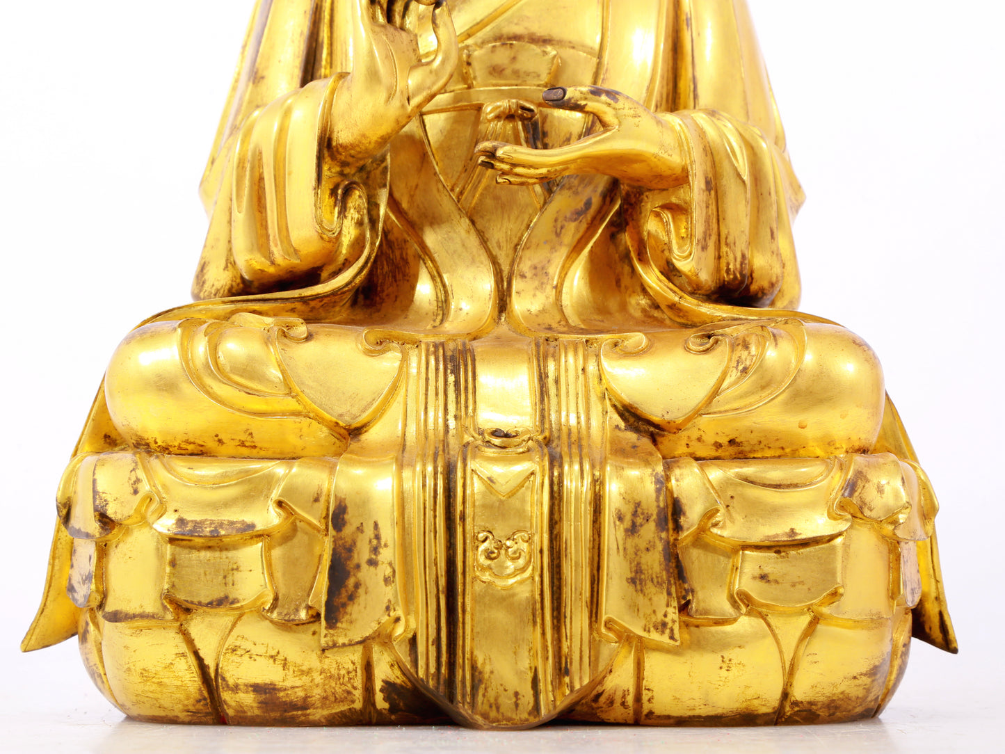 A solemn, solemn, a solemn gilt bronze Taiyi Zhenren