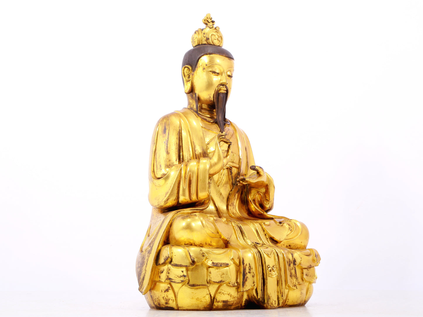 A solemn, solemn, a solemn gilt bronze Taiyi Zhenren