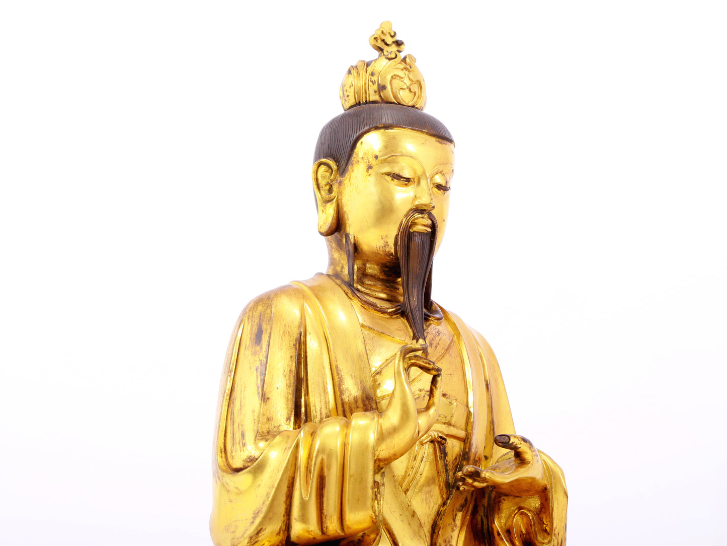 A solemn, solemn, a solemn gilt bronze Taiyi Zhenren