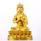 A solemn gilt bronze statue of Bodhisattva