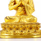 A solemn gilt bronze statue of Bodhisattva