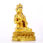 A solemn gilt bronze statue of Bodhisattva