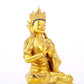 A solemn gilt bronze statue of Bodhisattva