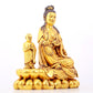 A majestic gilt bronze statue of Guanyin