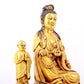 A majestic gilt bronze statue of Guanyin