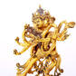 A majestic gilt bronze statue of the joyful Buddha